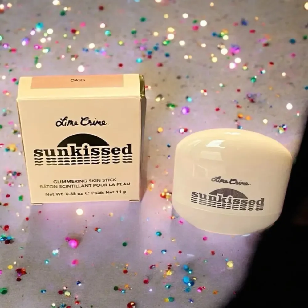 Lime Crime Sunkissed Glimmering Skin Stick in Oasis 0.38 oz NIB NEW Bronzer High